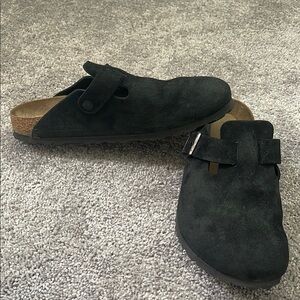 Black Suede Birkenstocks Size 41